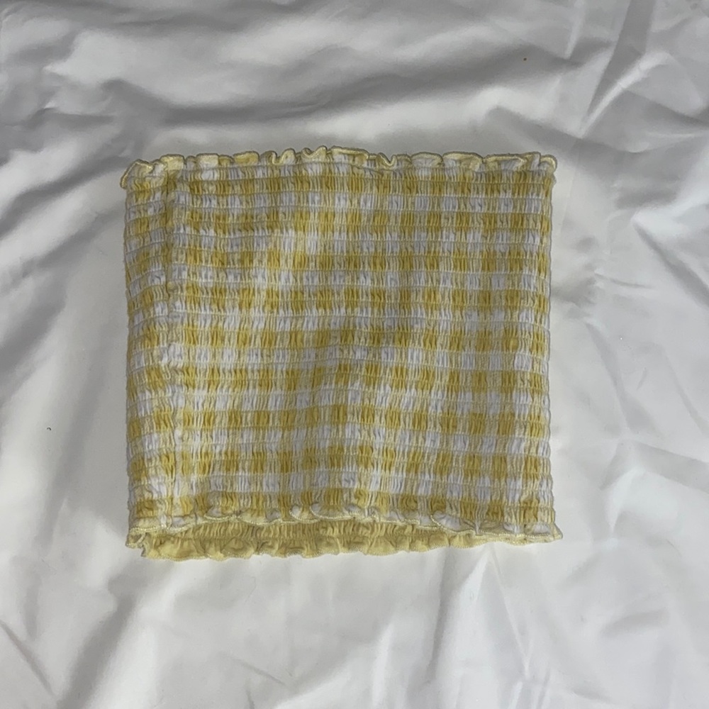 Reversible yellow tube top